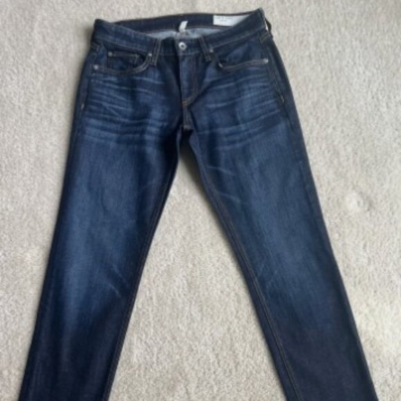 Rag & Bone Dre Slim Boyfriend Jeans Women's Size 25 IDA Wash Mid Rise - Picture 1 of 9